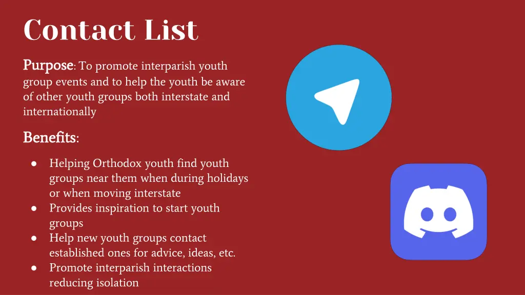 contact list