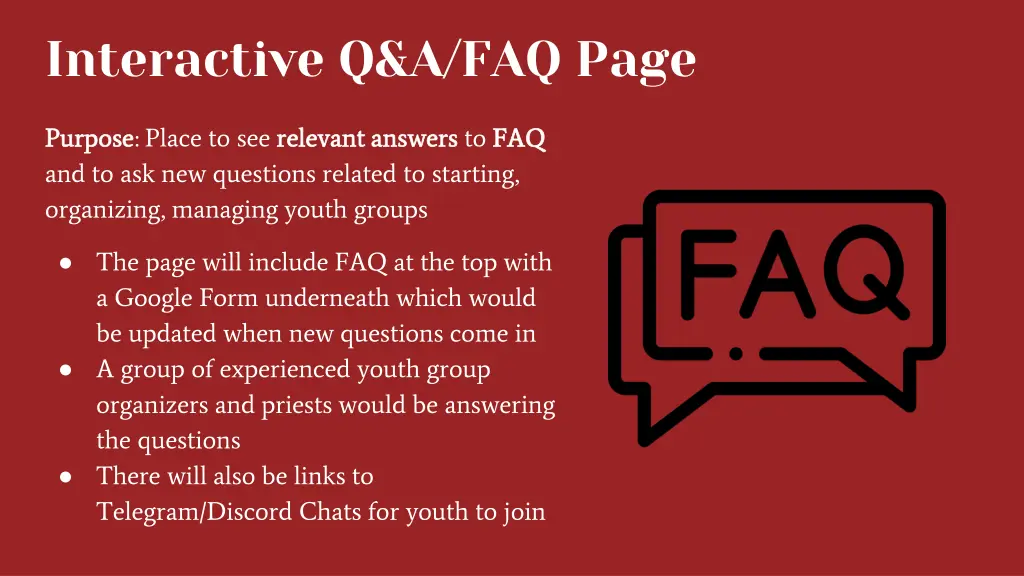 interactive q a faq page