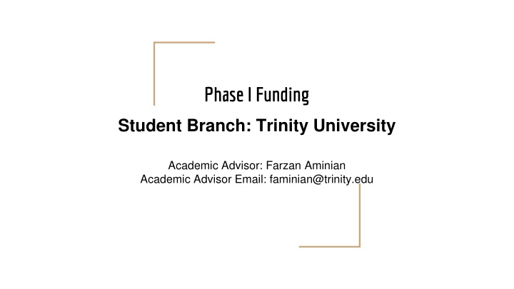 phase i funding
