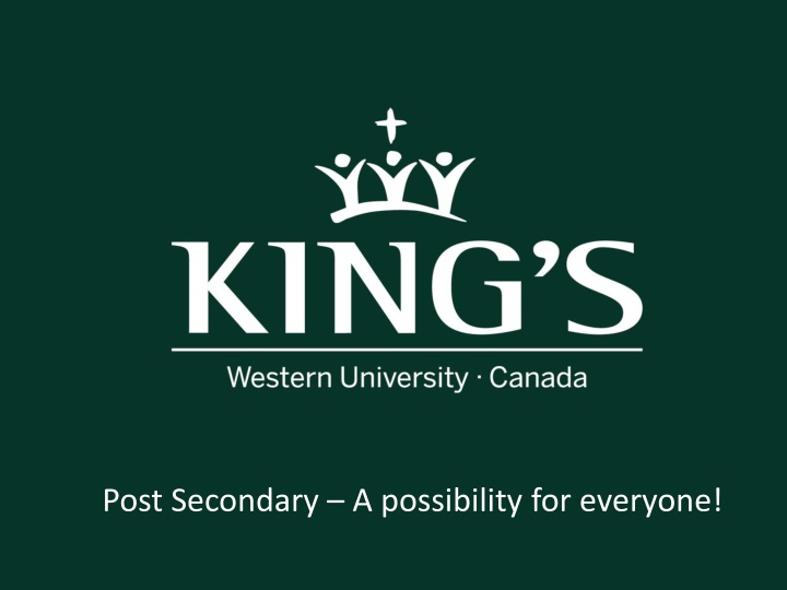 post secondary a possibility for everyone