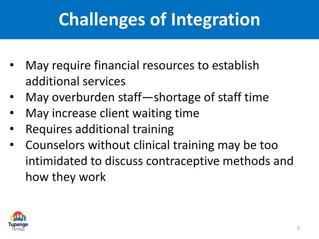 challenges of integration
