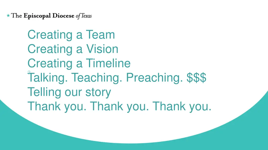 creating a team creating a vision creating