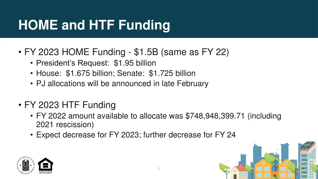 home and htf funding
