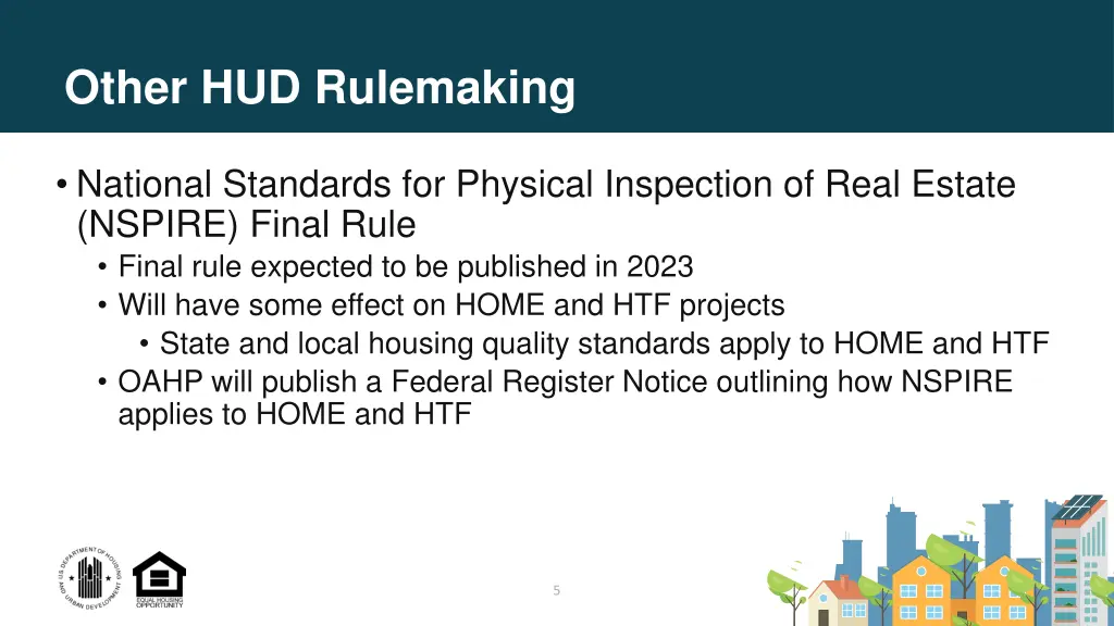 other hud rulemaking 1