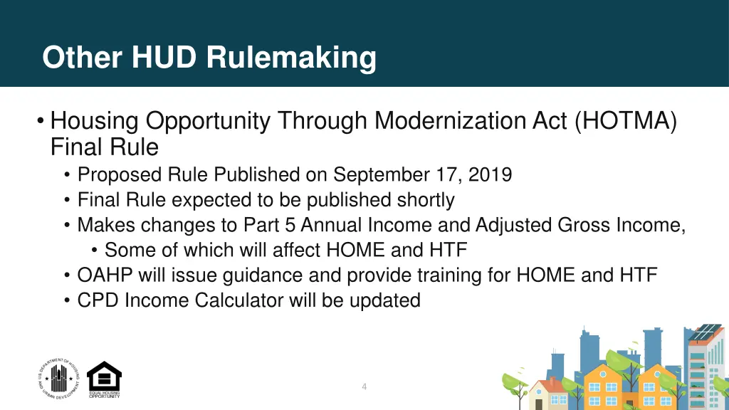 other hud rulemaking