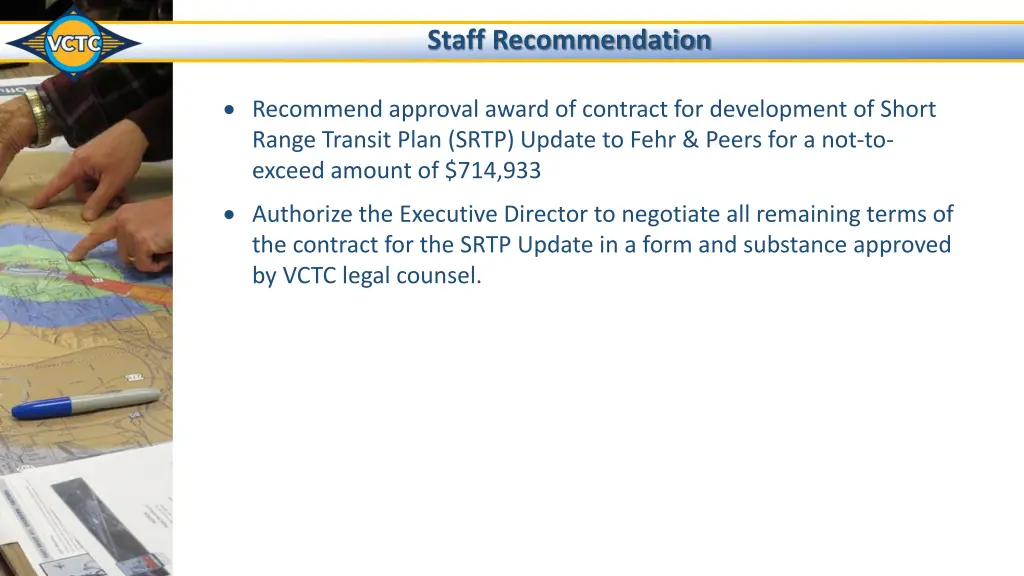 staff recommendation