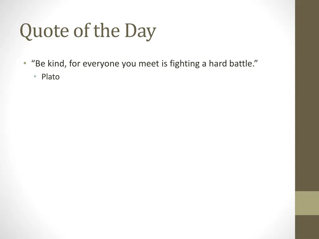 quote of the day