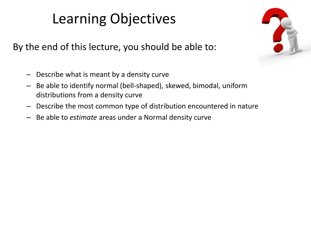 learning objectives