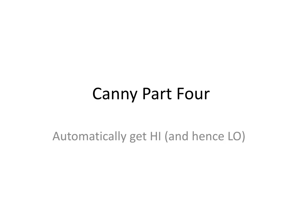canny part four