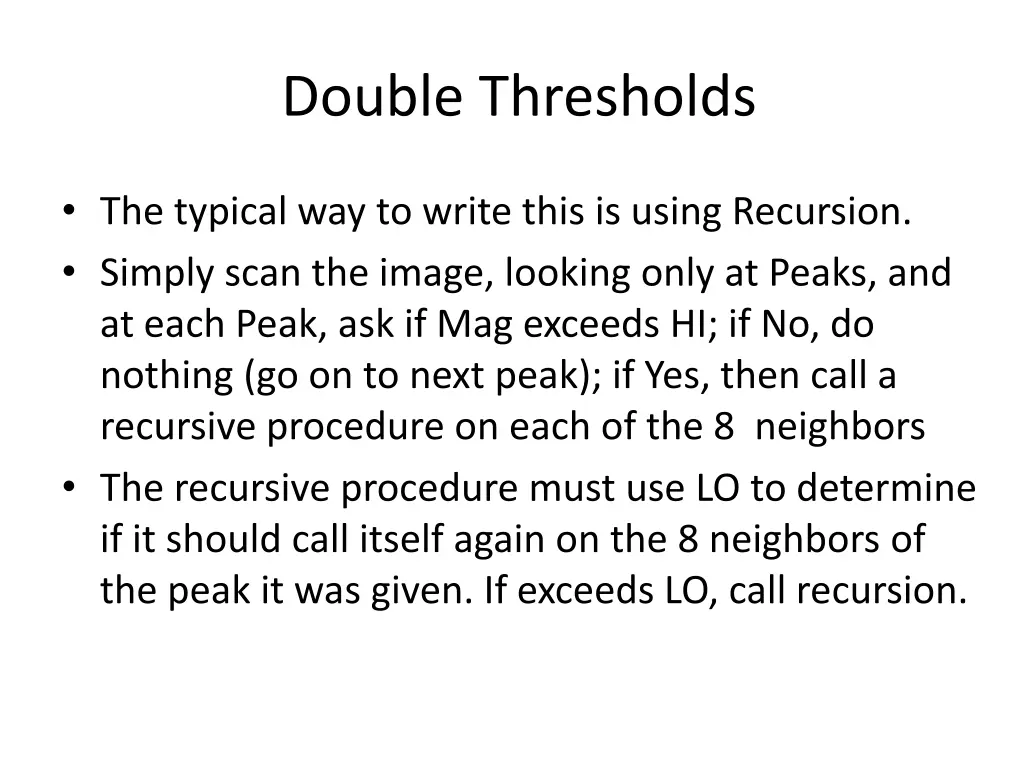 double thresholds 2