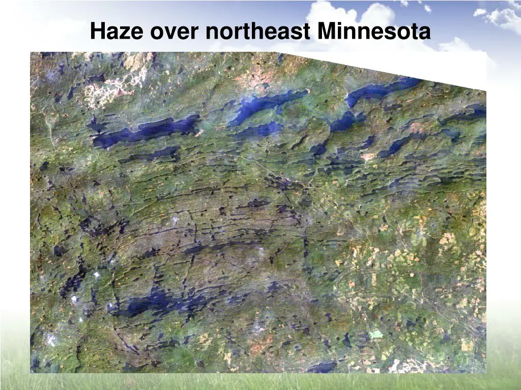 haze over northeast minnesota