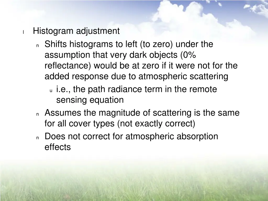 histogram adjustment n shifts histograms to left