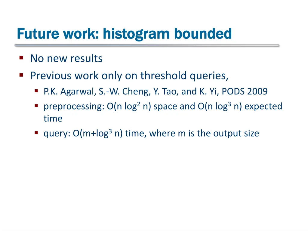 future work histogram future work histogram