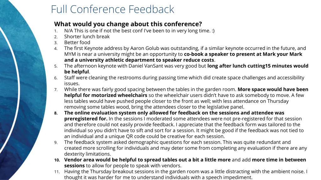 full conference feedback 1