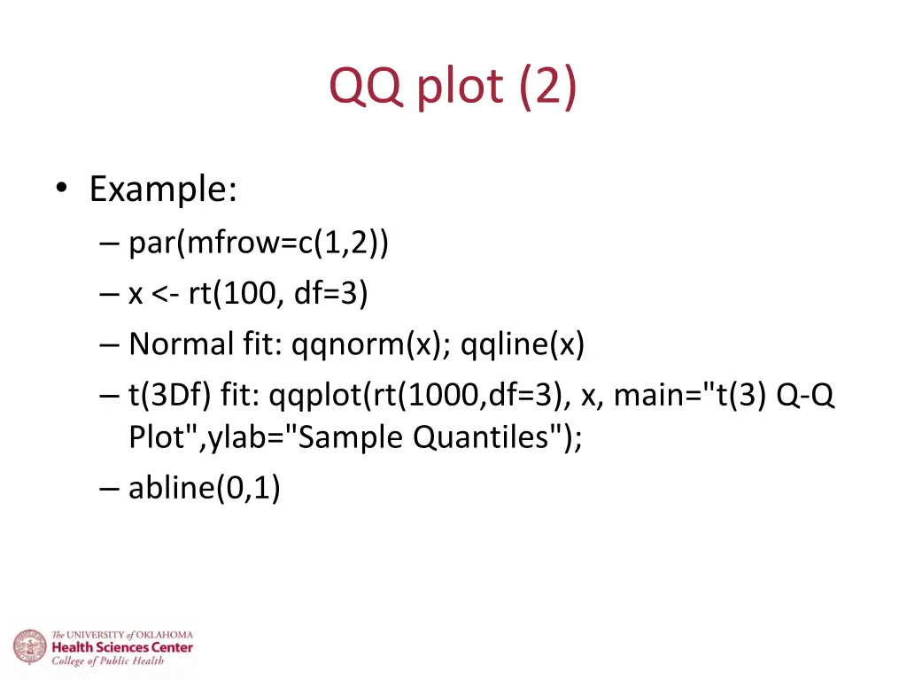 qq plot 2