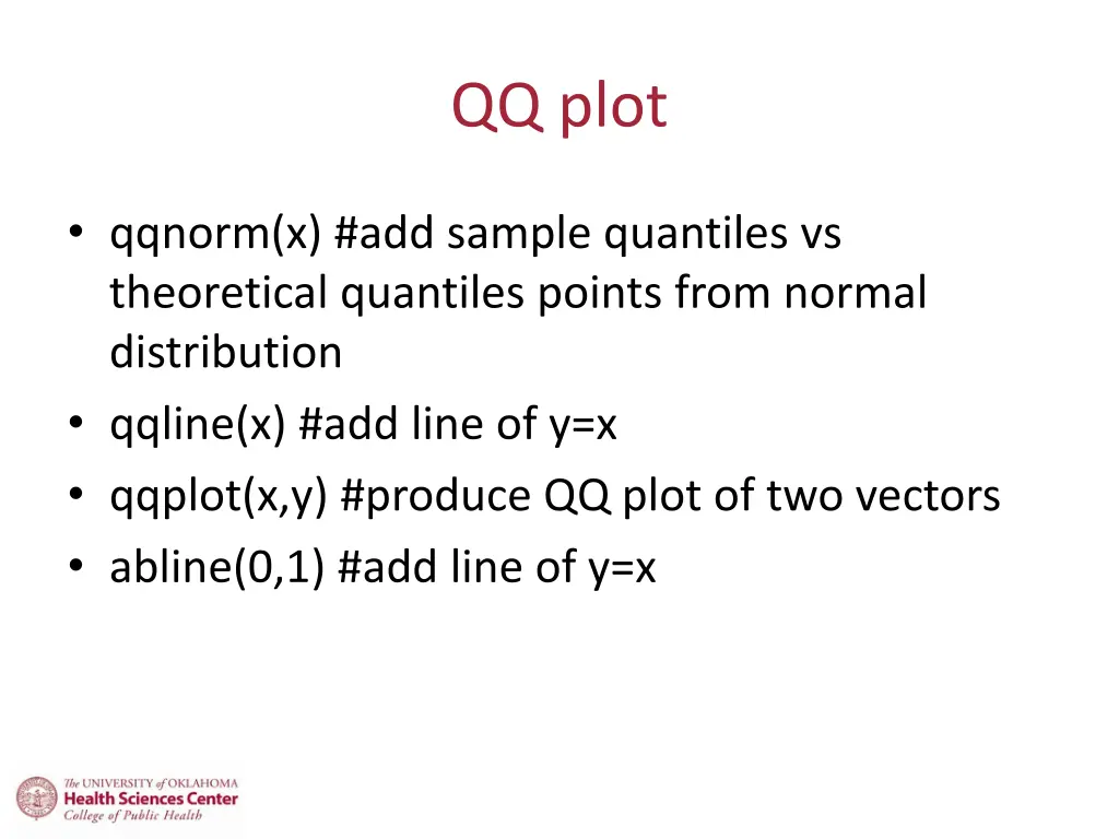 qq plot