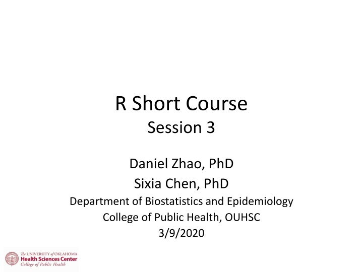 r short course session 3