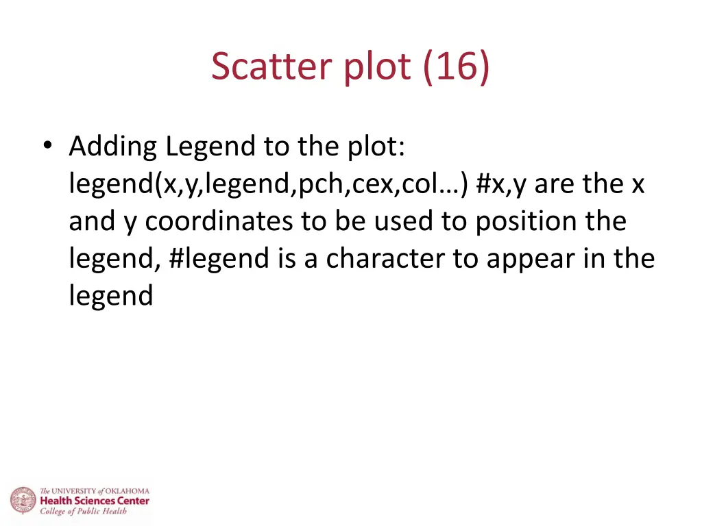 scatter plot 16