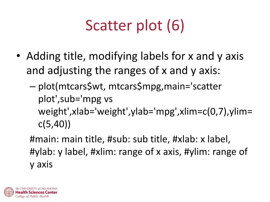 scatter plot 6