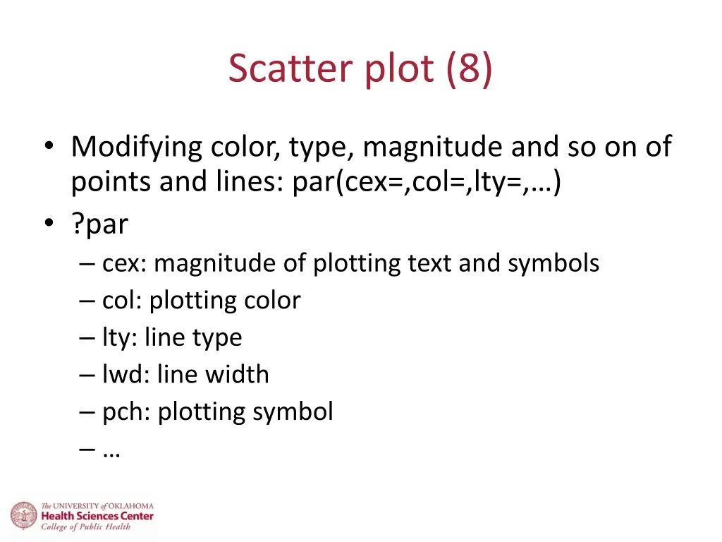 scatter plot 8