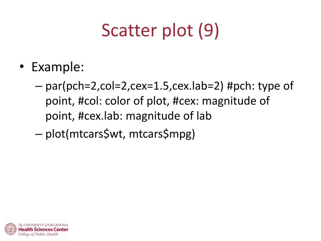 scatter plot 9