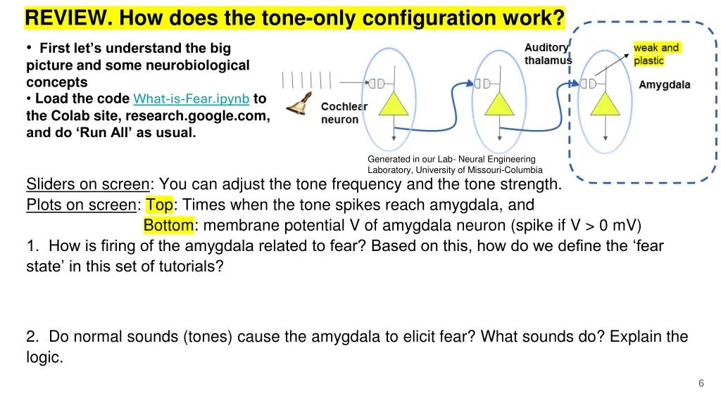 review how does the tone only configuration work