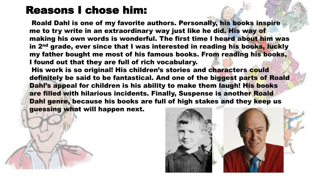 reasons i chose him reasons i chose him roald