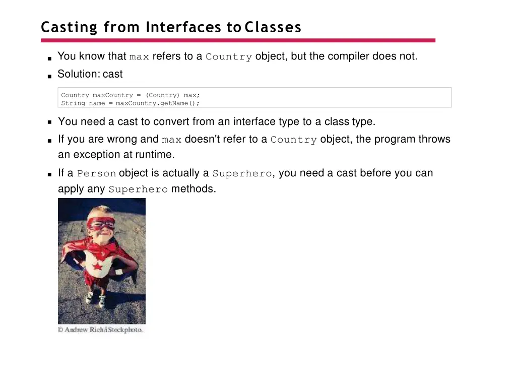 casting from interfaces to classes 1