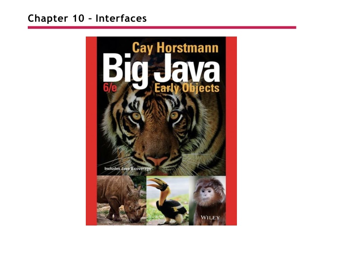 chapter 10 interfaces