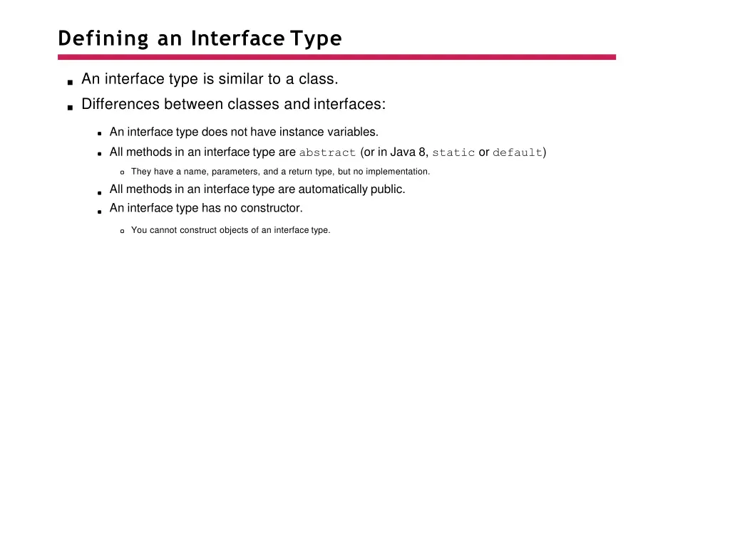 defining an interface type 2