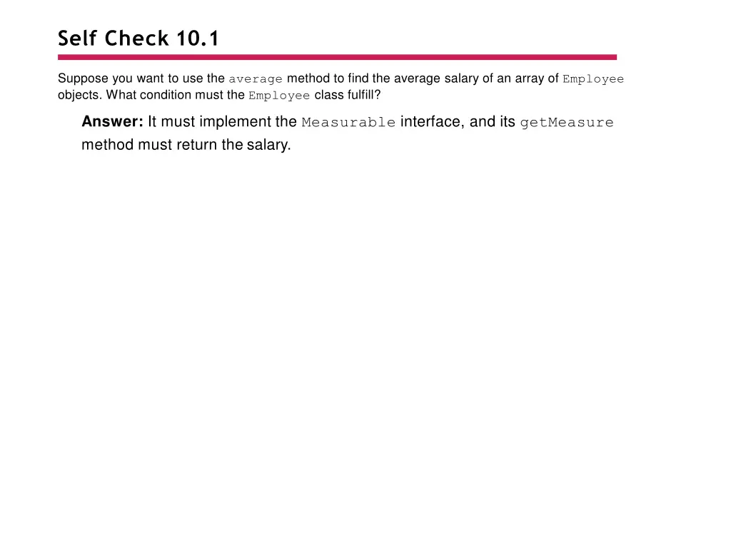 self check 10 1