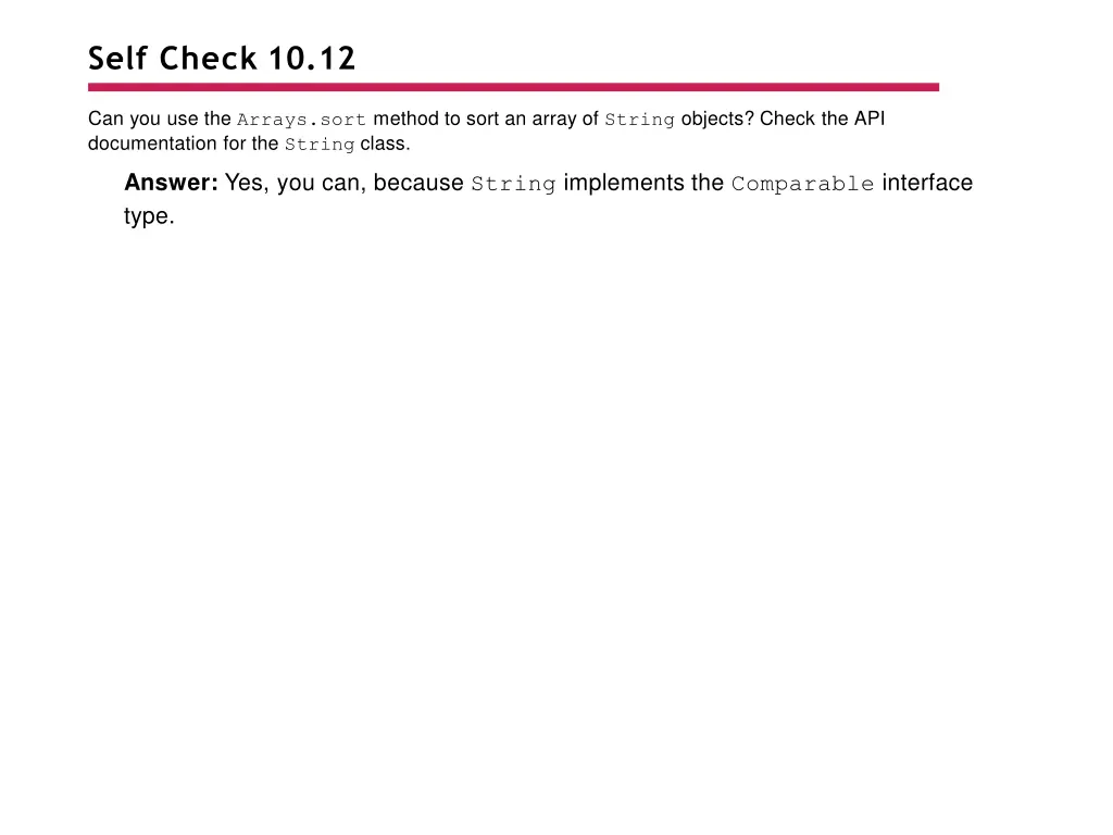 self check 10 12