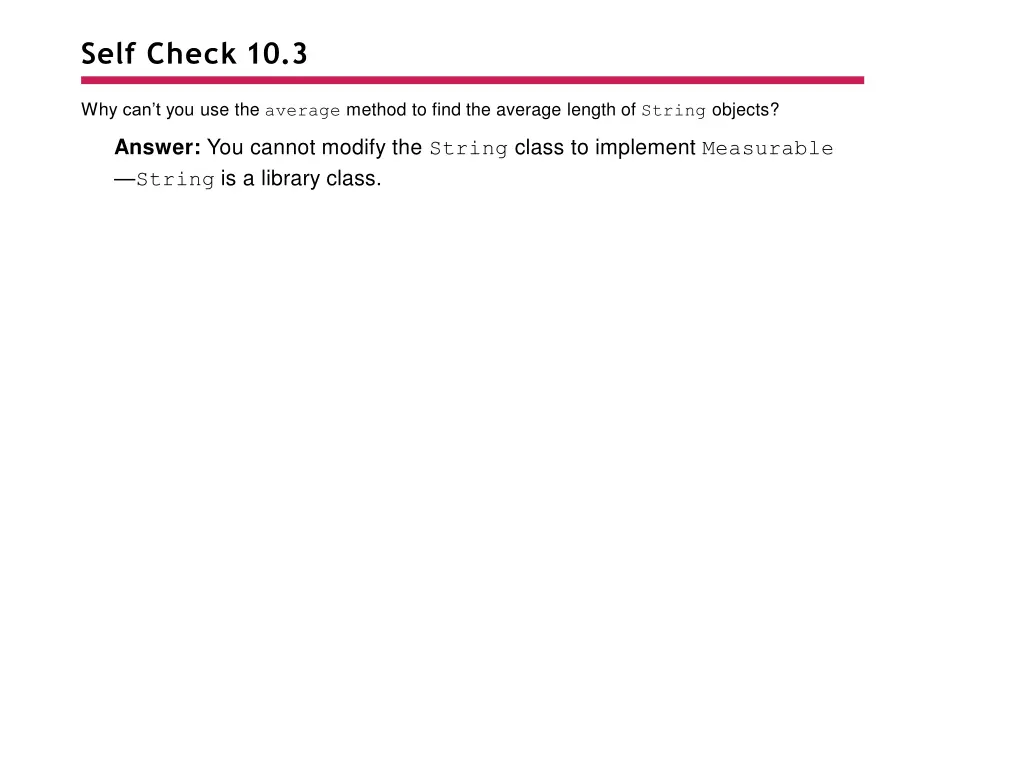 self check 10 3