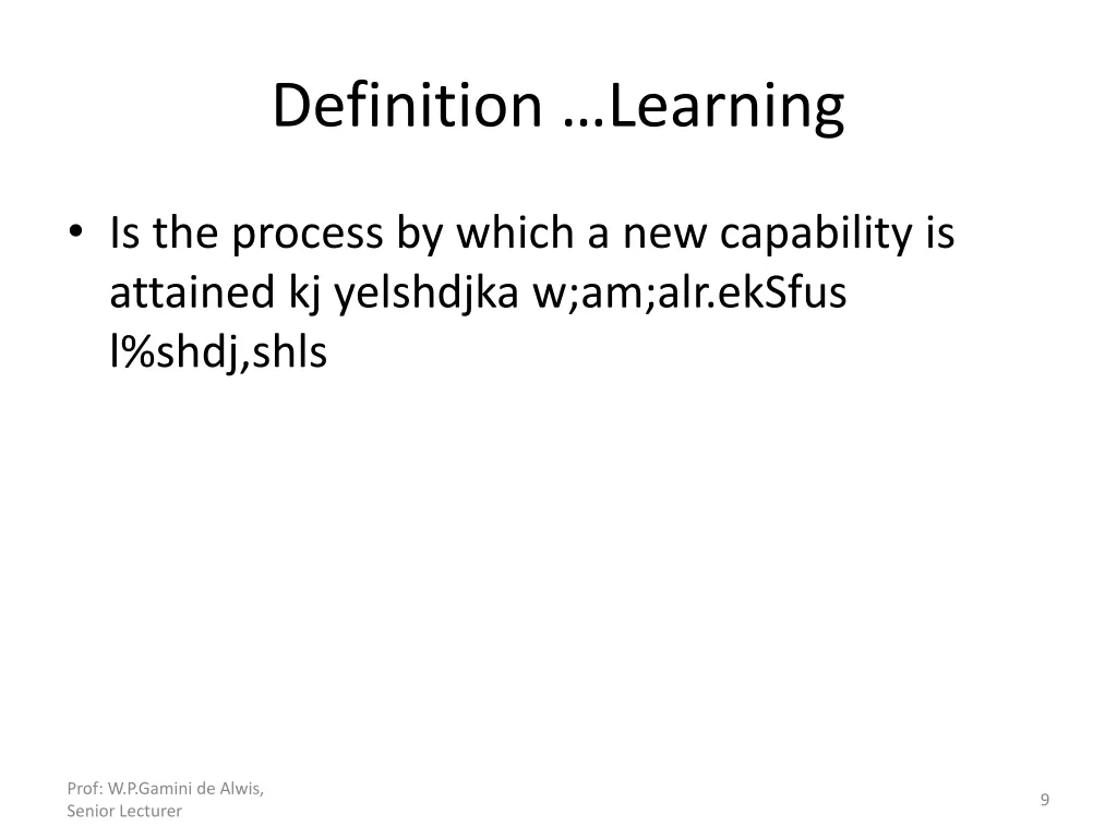 definition learning