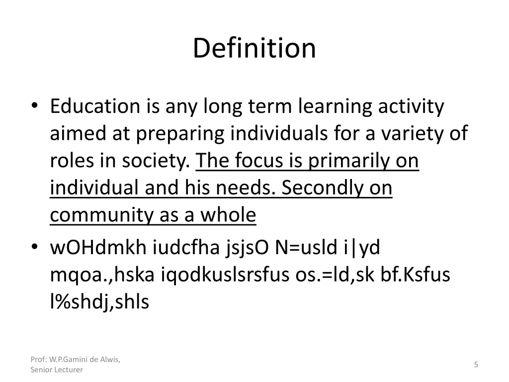definition