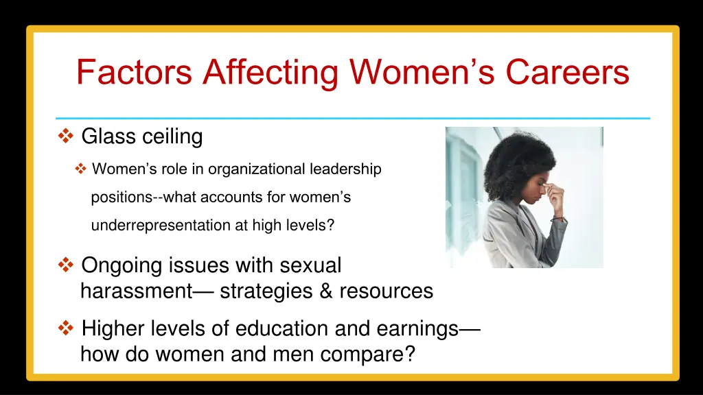 factors affecting women s careers
