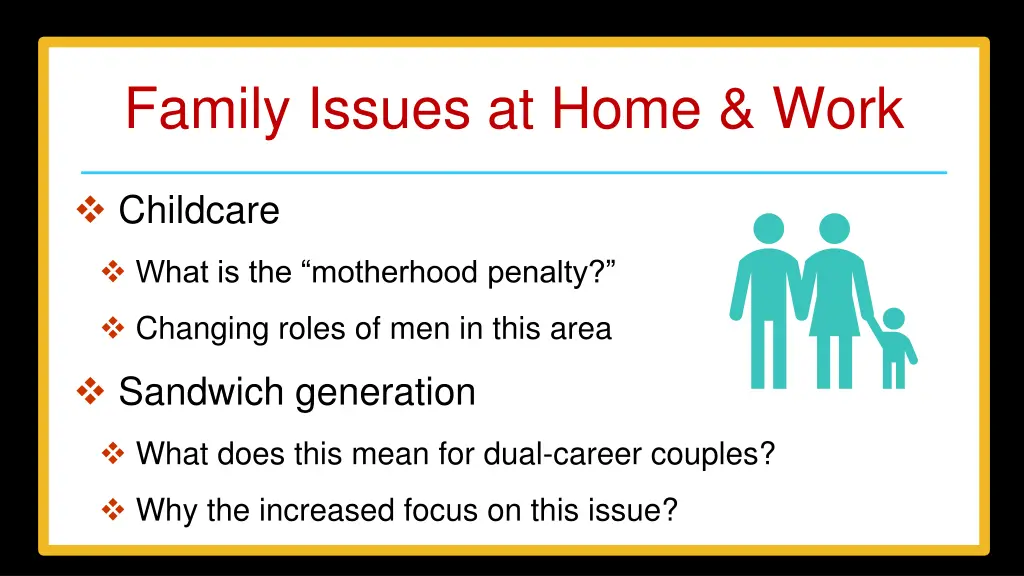 family issues at home work 1