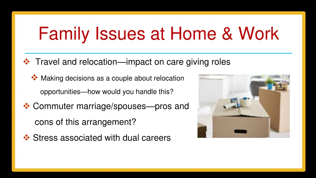 family issues at home work 2