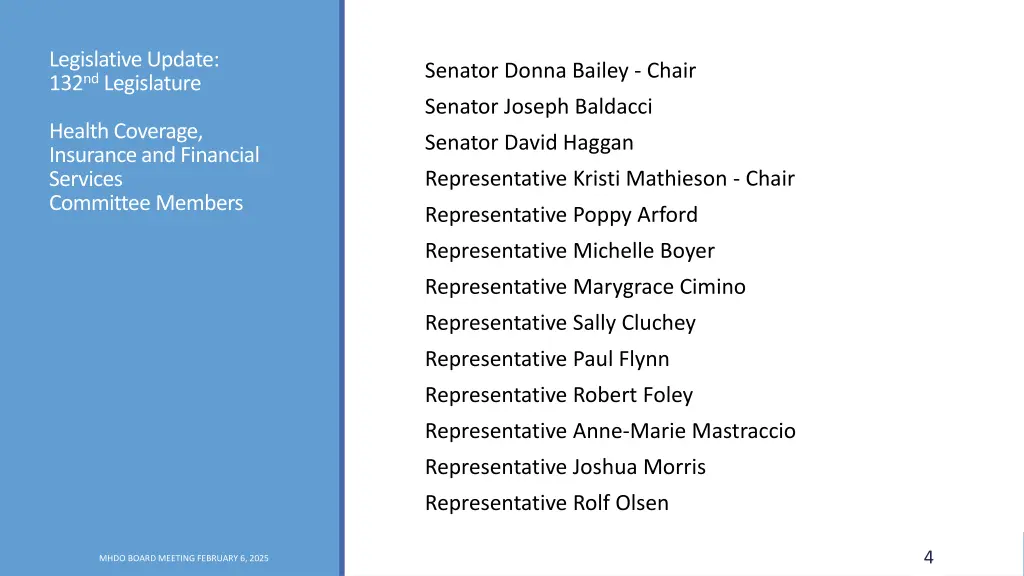 legislative update 132 nd legislature