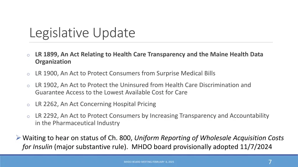 legislative update 2