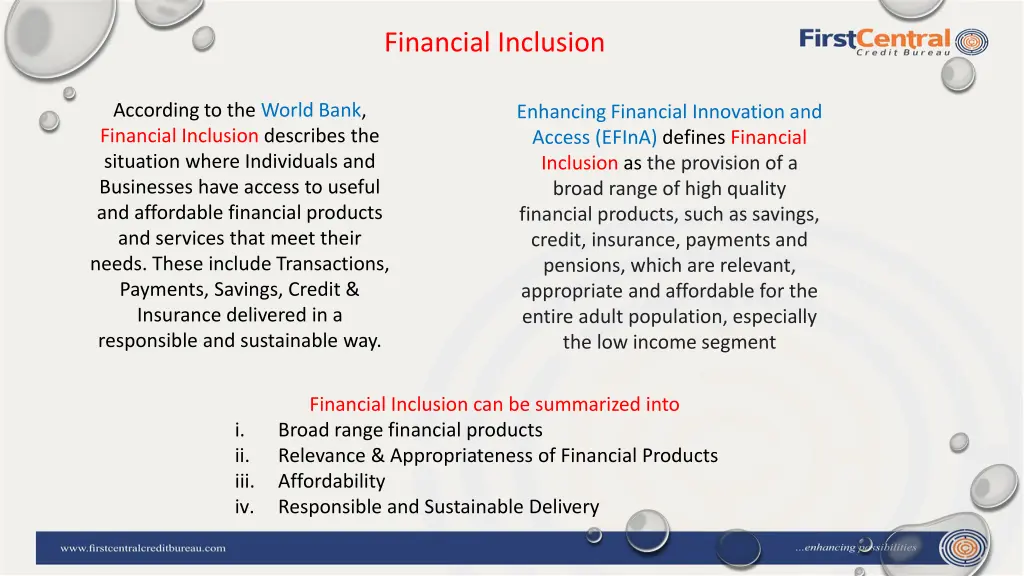 financial inclusion