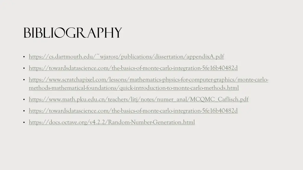 bibliography
