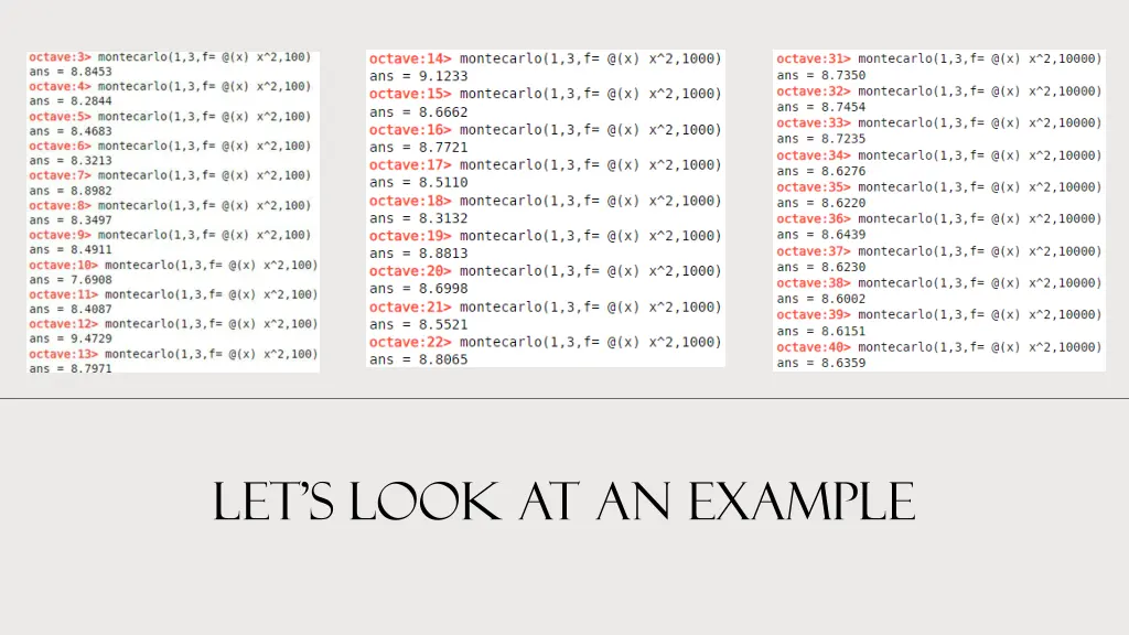 let s look at an example