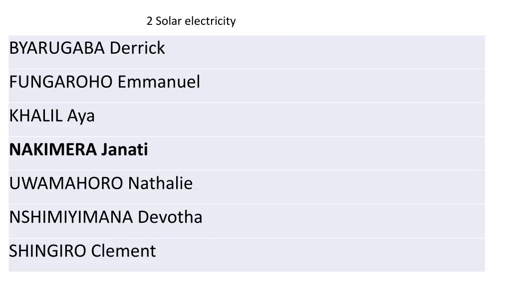 2 solar electricity