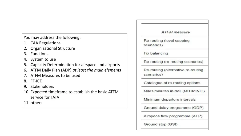 you may address the following 1 caa regulations