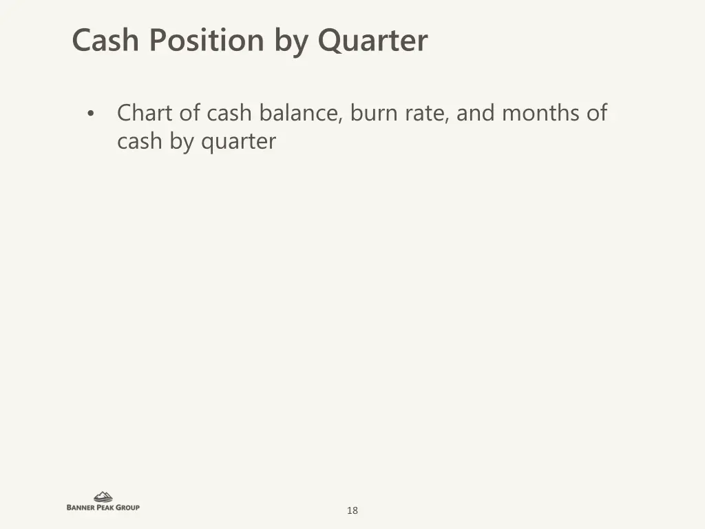 cash position by quarter