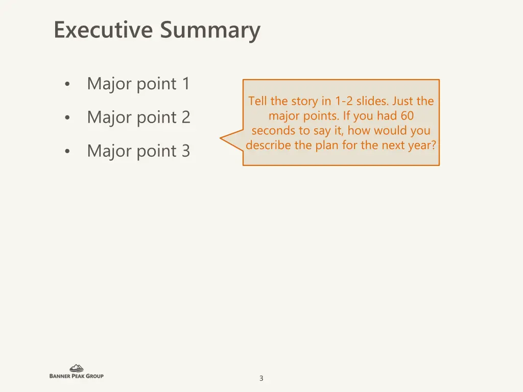 executive summary