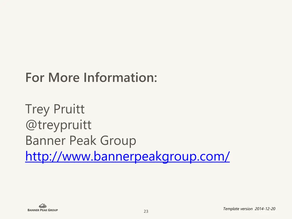for more information