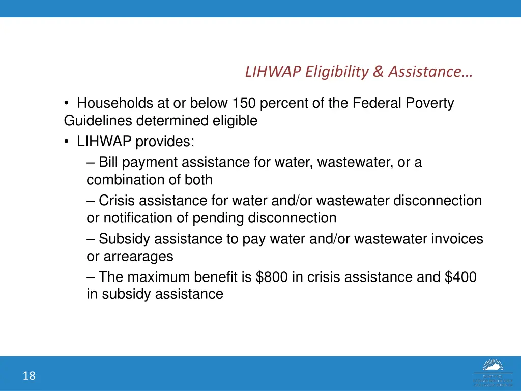 lihwap eligibility assistance