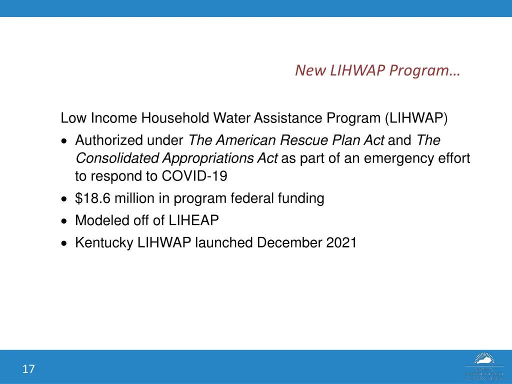 new lihwap program